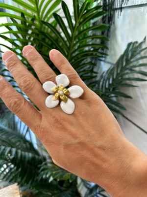 ANILLO AMAPOLA BLANCO