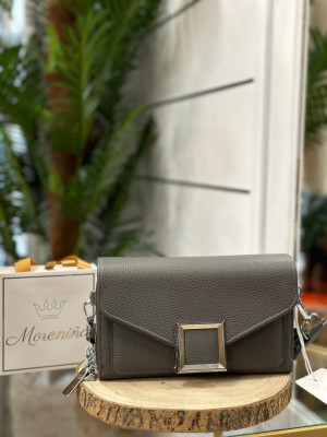 BOLSO CARTERA GRIS