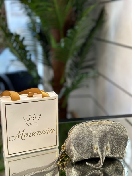 MONEDERO ELEFANTE PLATA