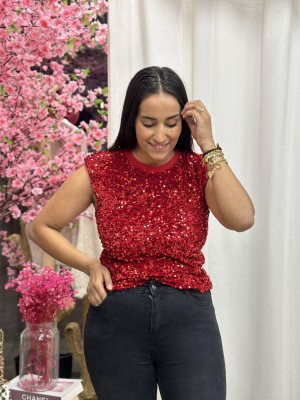 TOP NATY ROJO