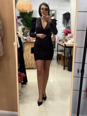 VESTIDO NEGRO BRILLI